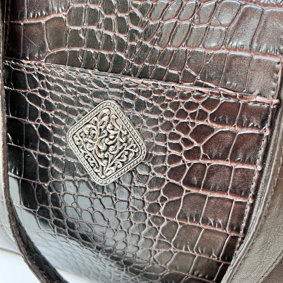 Coldwater Creek Faux Alligator Print Large Tote Bag - Picture 3 of 9